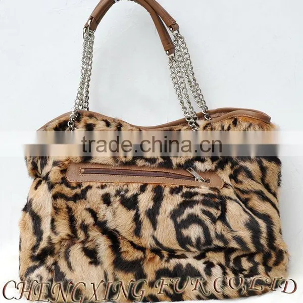 CX-H-07 Genuine Rabbit Fur Fashion 2017 Ladies Handbags photo-4