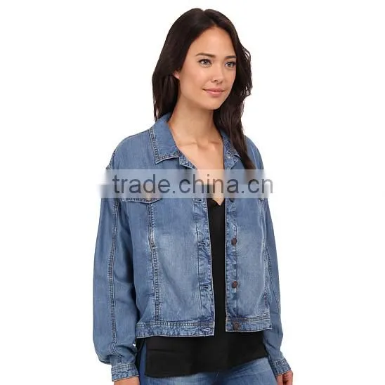 High Quality Autumn Denim Jacket Women With Soft Fabric photo-4