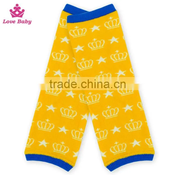 Stylish Crown Printed Fashion Cotton Leg Warmer Kid Knitting Leg Warmer Socks photo-4