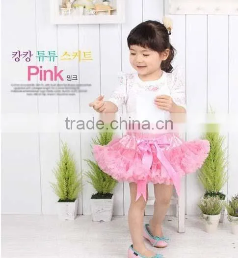Xmas Charming Girl Fluffy Pettiskirt Fashion Sweet Chevron Girls Pettiskirt Wholesale photo-4