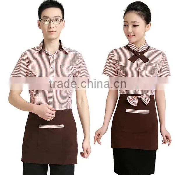 Custom Factory Price Cheap New Design Waitress Uniform,hotel Receptionist Uniforms Wholesale photo-5