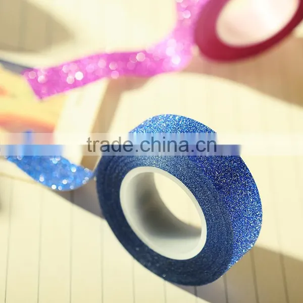 1.5cm*10m Multicolor Glitter Washi Tape for DIY photo-4