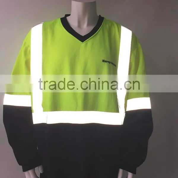100% Polyester Contrast Safety Sweatshirt With Reflective Tape Meet AS/NZS 1906.4:2010 photo-3