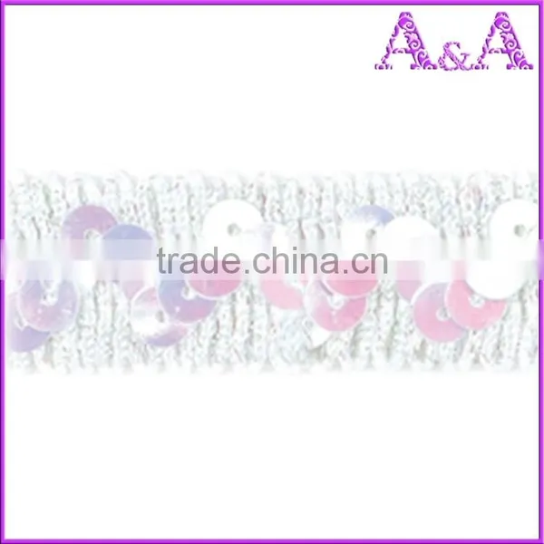Pink and Green Wedding Dress Decorative Trim Materials Fabric Chemical Embroidery With Beads Cord Guipure Bobbin Lace photo-2