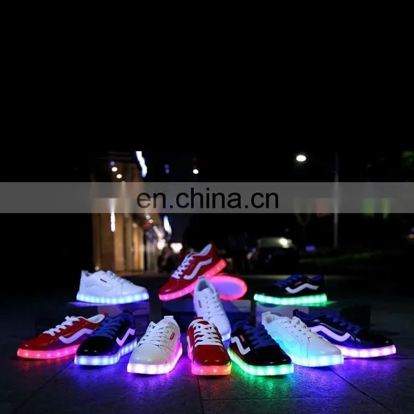 Wholesale New Design Mens Womens Night Club Shoes Large Size 46 Rechargeable Light Up LED Shoes Sneakers photo-2