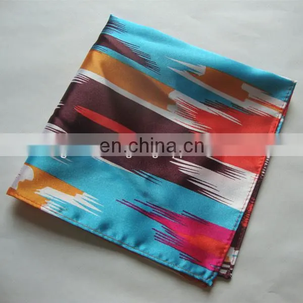 Red Polyester Pocket Square Custom Design