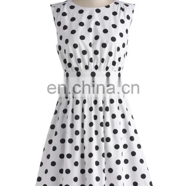 Summer Rockabilly Polka Dot Dress Pinup Polka Dot Wiggle Pencil Dress photo-4
