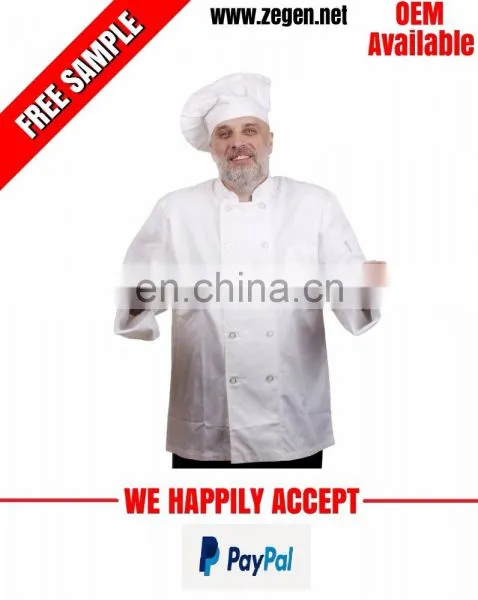 OEM White Classic Chef Coat Manufacturer