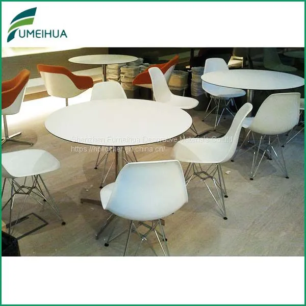 HPL Board Top Adjustable Coffee Dining Table photo-5