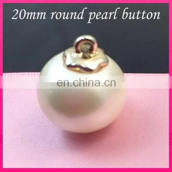 High Quality Wholesale no Scratched Decorative Pearl Button for Clothing photo-5