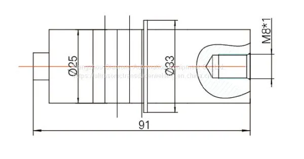 25mm Diameter Ceramic Miniature Ultrasonic Transducer 28khz For Tea Bag Welder photo-2