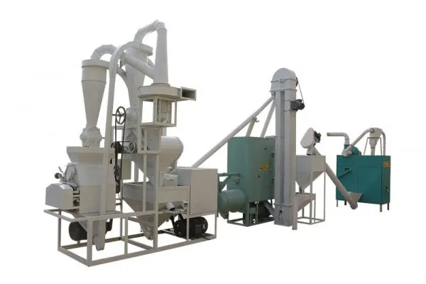 Masa Harina Processing Machine 12TPD Corn Flour Making Automatic Machine Combinated Ugali Flour Nshima Flour Mill Line