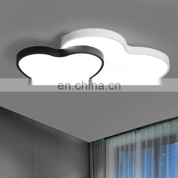 Creative Acrylic Double Heart Living Room Lamp Simple Personality Lamps photo-5