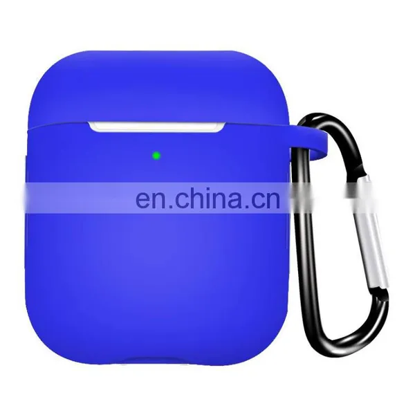 Silicone Protective Case for Airpods 1/2 Wireless Earbuds Case for Airpods Apple Airpods Cover Case With Hook photo-2