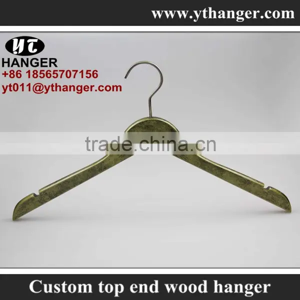 IMY-461 Green Cheap Wood Flat Hanger for Shirts photo-2
