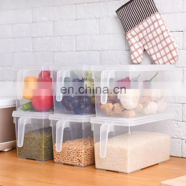 2021 Hot Kitchen Multi Function Plastic Storage Container Box With Handle and Cover Plastic Storage Container photo-2