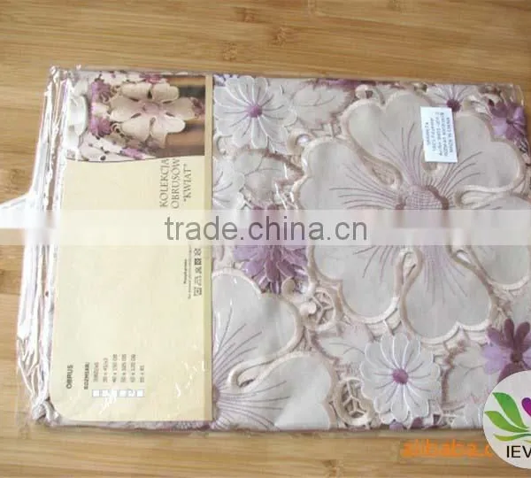 Purple and White Tablecloth Manufacturer Handmade Hometextile Wholesale Tablecloth Lmzc1007(2)K photo-3