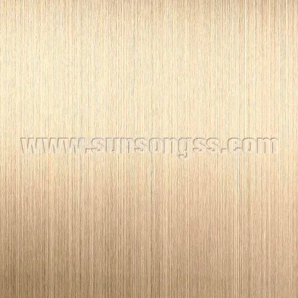 PVD Brass Coated Hairline Stainless Steel Sheet Gold Pvd Stainless Steel Decorative Stainless Steel Sheets