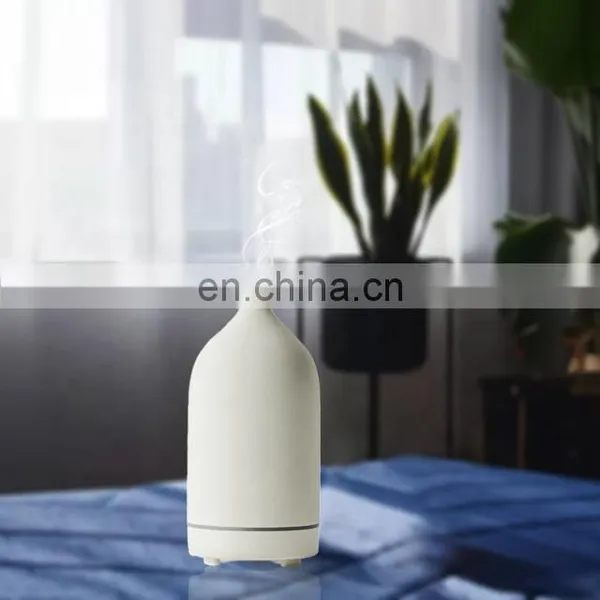 8 Colors Diffuser 160ml Fragrance Air Mist Humidifier Ceramic Ultrasonic Electric Essential Oil Diffuser photo-2
