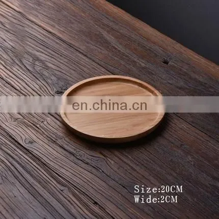 Different Size Round Wood Plate, Bamboo Food Serving Dinner Plate , Round Bamboo Dinner Bamboo Plates photo-4