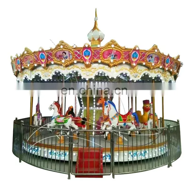 Amusement Musical Carousel Merry go Round Kids Horses Rides photo-3
