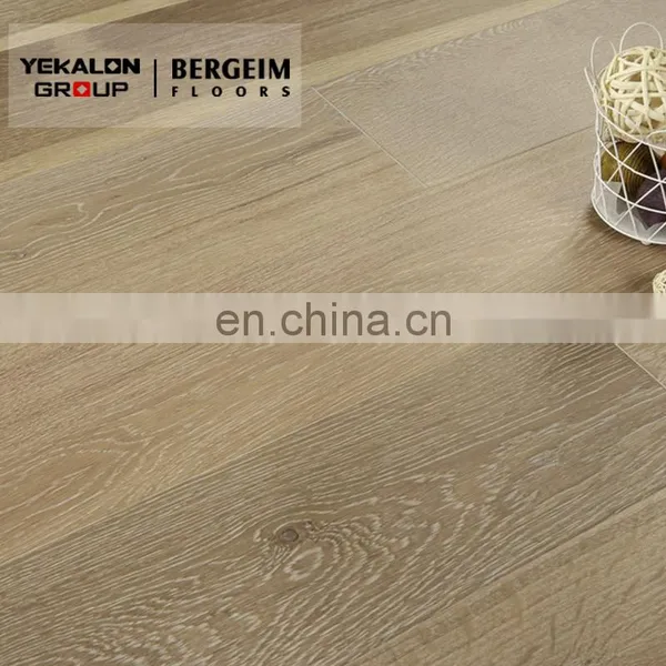 Oak White Oiled Brushed Solid Wood Flooring photo-5