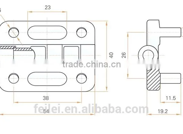 Cabinet Door Lock Hinge for Electric Box us photo-6