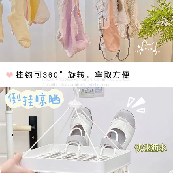 Hot Selling Exported Plastic Clothes Socks Hanger 12 Pegs photo-5