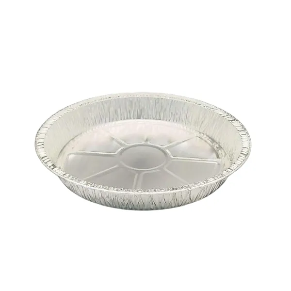Round 2000ml Disposable Aluminum Foil Container 290x42mm for Baking Roasting and Serving photo-3
