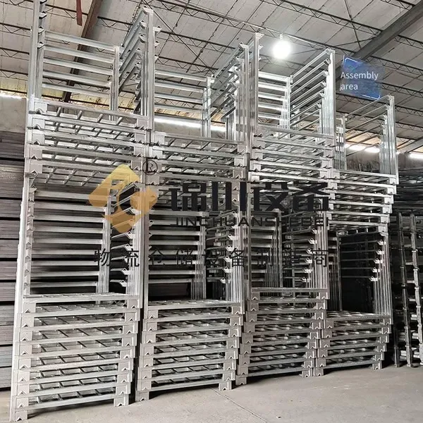 Jinchuan Non-standard Steel Stack Racks, Flexibly Movable, Suitable for Multi-scenario Turnover, Foldable When Unloaded to Save Space photo-2