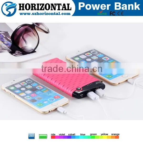 Manufactory Portable High Capacity Dual Usb Power Bank 12000mah With ce Rohs photo-6