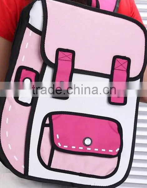 2d 3d Cartoon Bags School Backpack photo-2