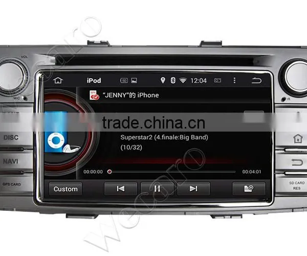 Wecaro Android 4.4.4 Car Multimedia System Double Din for Toyota Hilux Car Stereo WIFI 3G 2012 2013 2014 photo-3
