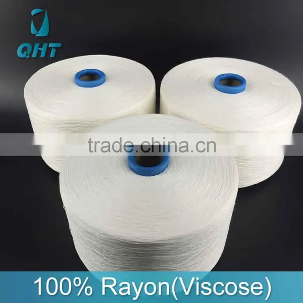 Low Price China 100% Rayon Spun Yarn 30s/1 for Knitting Weaving