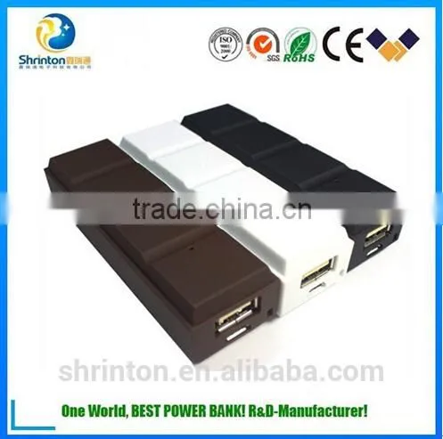 New Design Portable Chocolate Power Bank , Mini Power Bank 2600Mah For Mobile Phone photo-2