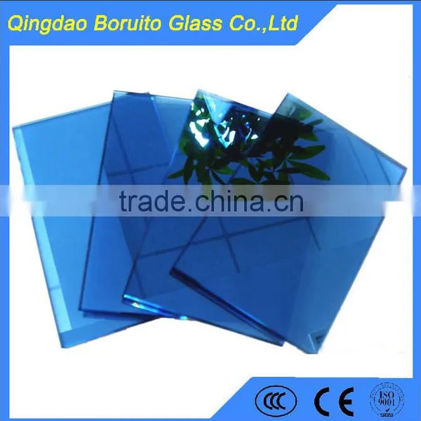 Dark Blue Reflection Glass for Curtain Wall