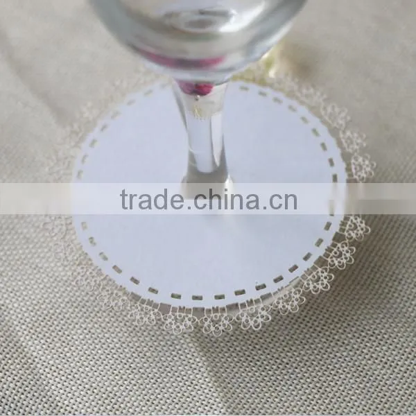 Wedding Party Decoration Place Card on the Bottom of Wine Glass WC-1 photo-5