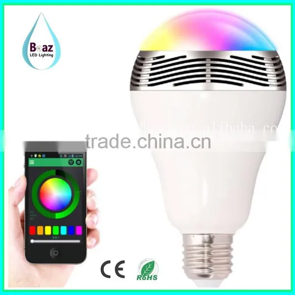 Smart Bluetooth RGBW LED Bulb With Speaker With CE & RoHS Quality Choice
