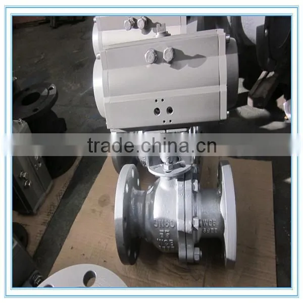 Flanged Carton Steel Pneumatic Ball Valve