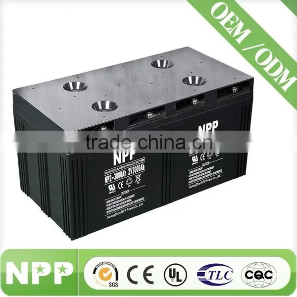 High Capacity NPP Gel Battery 2v3000ah for Solar photo-2