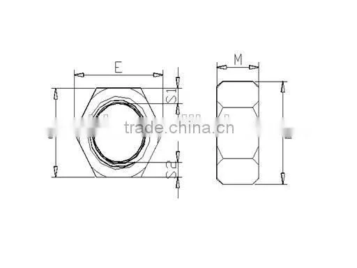 Hex Head Zinc Plated Nut Hard Lock Nut photo-5
