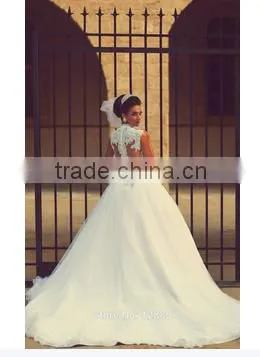 Beautiful Sweetheart Appliqued Wedding Dresses photo-4
