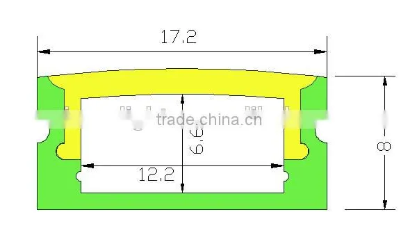 Aluminum Profile for Kitchen Cabinet/aluminum Led Profiles photo-4