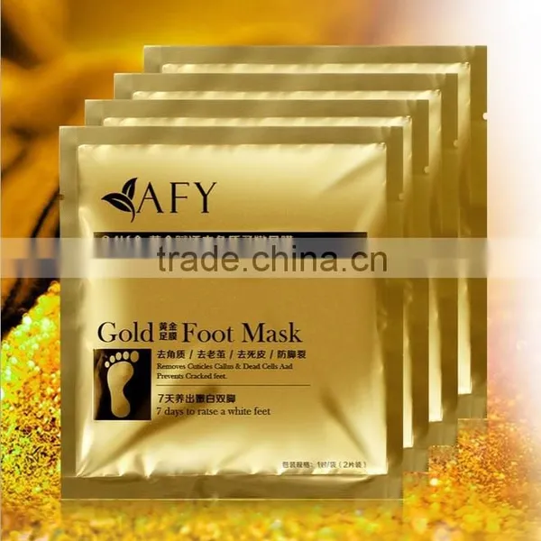 Remove Dead Foot Peeling Mask AFY 24K Gold Revitalizing Exfoliazting Softening Foot Mask photo-2