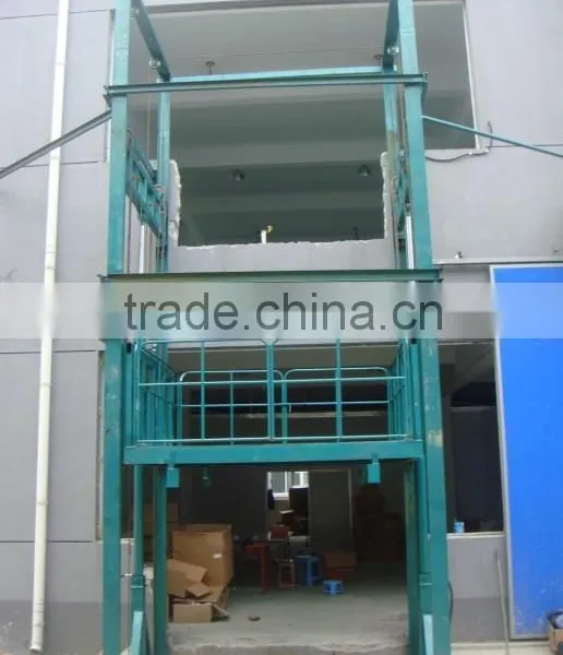 Hydraulic Cargo Lifting Equipment / Guide Rail Cargo Lift Platfrom photo-2