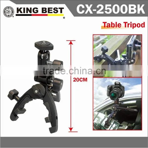 KINGBEST CX-2500BK Table Metal Tripod / Flexible Tripod / Clamp Tripod / Metal Clamp Tripod / Tripod / King Best Tripod