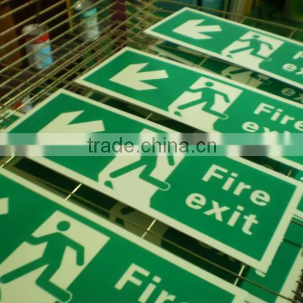 Glow in Dark Safety Signs Print Photoluminescent Safety Signs Print Lighted Safety Signs photo-3