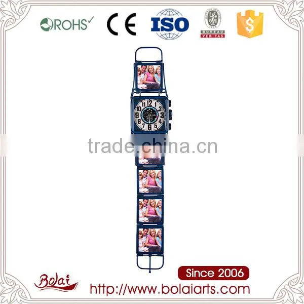Watch Clock Shape and Photo Frame Clock Decorative Wall Hanging Art and Craft