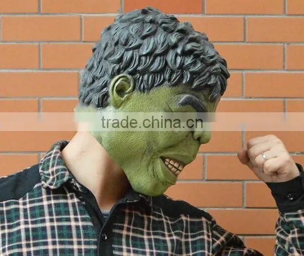 Cartoon Hulk Cosplay Latex Creepy Mask Halloween Full Head Mask Costume Prop Accessories photo-3