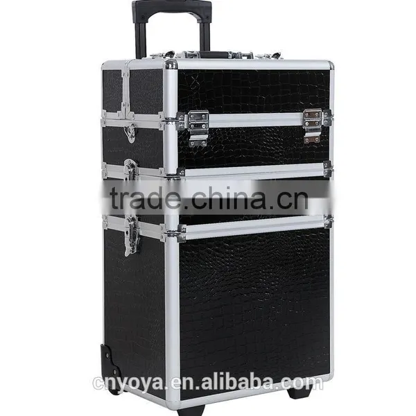 4 in 1 Aluminum Makeup Trolley Case photo-2